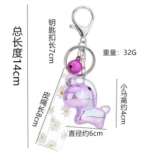 جاسوئیچی اسب چرخ و فلک Acrylic carousel design keychain