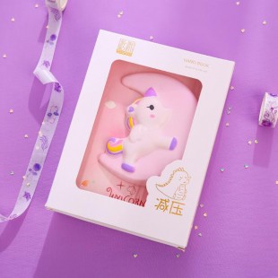 دفتر اسکویشی اسب تک شاخ Cute unicorn personalized notebook