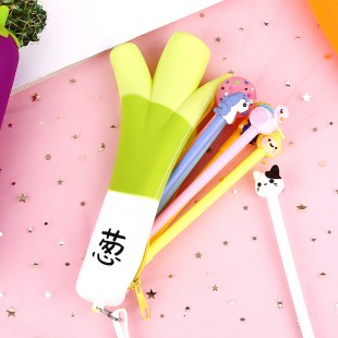 جامدادی طرح سبزیجات Cute vegetable silicone pencil case