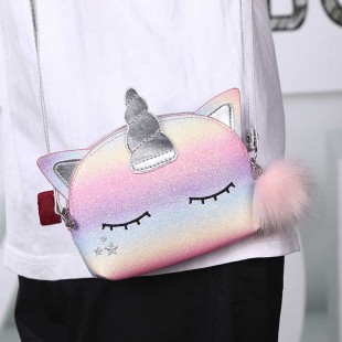 کیف دوشی اسب تک شاخ Unicorn cartoon purse
