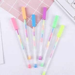 خودکار پاستلی رنگین کمان Creative rainbow pastel pen
