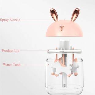 دستگاه بخور طرح اسب تروا Trojan horse 300ML USB air humidifier