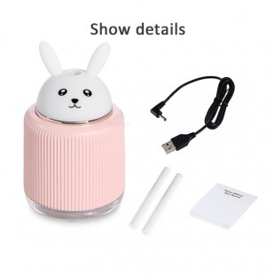 دستگاه بخور و چراغ خواب طرح حیوانات USB nice pet cool mist 300ML ultrasonic air humidifier with LED lamp