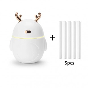 دستگاه بخور طرح گوزن Christmas deer USB air humidifier aromatherapy essential oil car LED night light