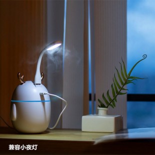 دستگاه بخور طرح گوزن Christmas deer USB air humidifier aromatherapy essential oil car LED night light