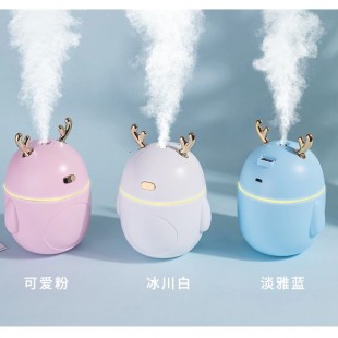 دستگاه بخور طرح گوزن Christmas deer USB air humidifier aromatherapy essential oil car LED night light