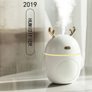 دستگاه بخور طرح گوزن Christmas deer USB air humidifier aromatherapy essential oil car LED night light