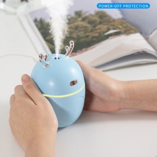 دستگاه بخور طرح گوزن Christmas deer USB air humidifier aromatherapy essential oil car LED night light