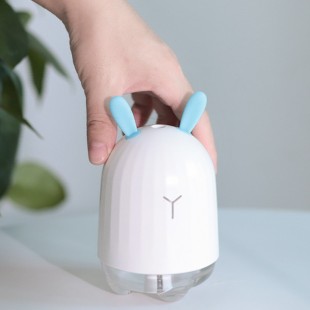 دستگاه بخور طرح خرگوش Mini cute rabbit USB and essential oil air humidifier with LED lamp