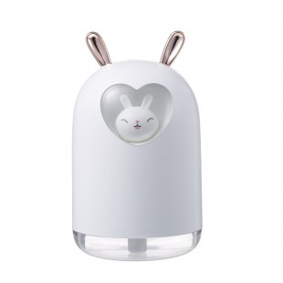 دستگاه بخور با طرح خرگوش قلبی Lovely rabbit with romantic color LED lamp air humidifier