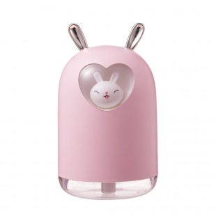 دستگاه بخور با طرح خرگوش قلبی Lovely rabbit with romantic color LED lamp air humidifier