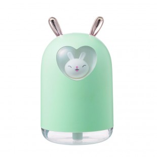 دستگاه بخور با طرح خرگوش قلبی Lovely rabbit with romantic color LED lamp air humidifier