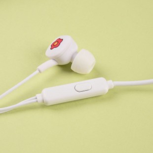 هندزفری فانتزی طرح گل سرخ Red flower E-243 wired earphone