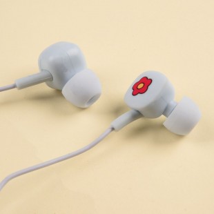 هندزفری فانتزی طرح گل سرخ Red flower E-243 wired earphone