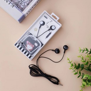 هندزفری فانتزی طرح حیوانات Cute animals XY-45 wired earphone with storage bag