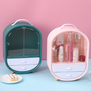 باکس حرفه‌ای لوازم آرایشی Double drawer makeup organizer box