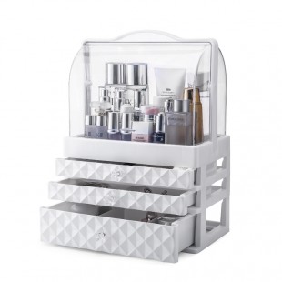 باکس حرفه‌ای لوازم آرایشی Transparent desktop makeup tools box