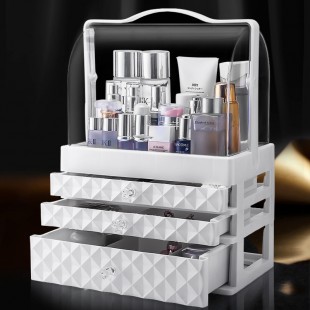 باکس حرفه‌ای لوازم آرایشی Transparent desktop makeup tools box