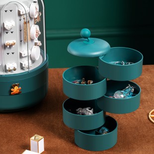 باکس جواهرات Rotating jewelry box with multi layers