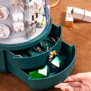 باکس جواهرات Rotating jewelry box with multi layers