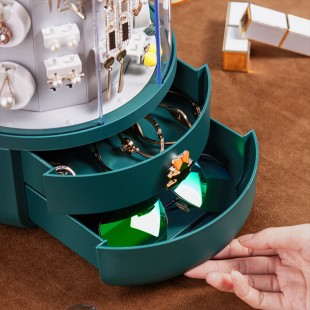 باکس جواهرات Rotating jewelry box with multi layers