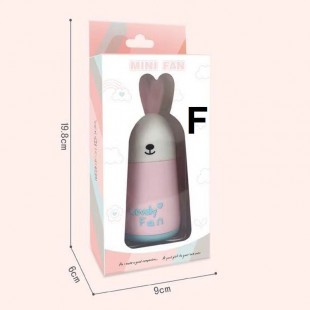 مینی فن طرح حیوانات Cartoon cute rabbit mini fan USB charging