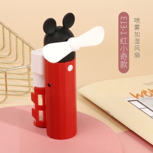 دستگاه بخور سرد و پنکه قابل حمل طرح میکی موس  USB Mini Water Spray Fan