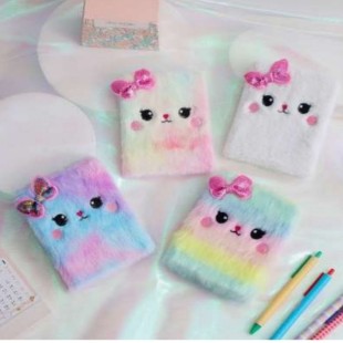 دفتر پشمی طرح گربه و پایپون