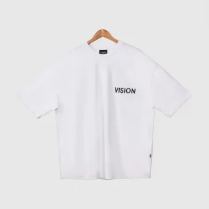 تیشرت سفید ویژن | VISION برند کیامورس/KYAMORS
