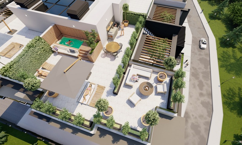 خرید پنت هاوس سه خوابه در گیرنه