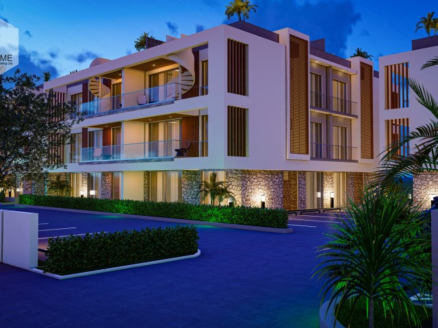 پنت هاوس دو خوابه در منطقه آلسانجاک با ویو کامل کوه و  دریا