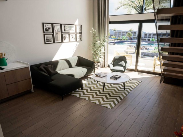 پنت هاوس دوبلکس یک خوابه در منطقه اسنتپه