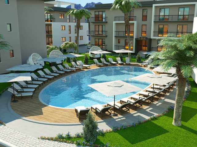 آپارتمان یک خوابه  با منظره دریا در منطقه آلسانجاک