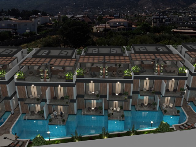 آپارتمان دوخوابه مستر دارای استخر  با ویو دریا و کوه