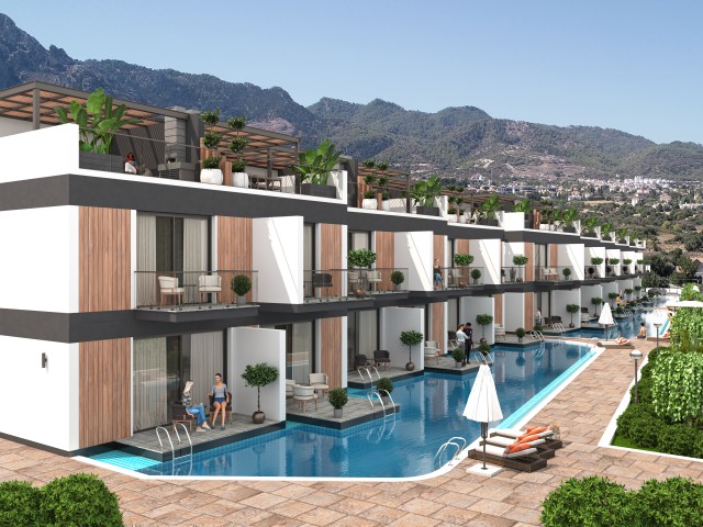 آپارتمان دو خوابه مستر با روف اختصاصی و جکوزی با ویو دریا و کوه