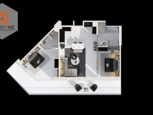 آپارتمان 2 خوابه با امکانات فوق العاده در منطقه لانگ بیچ اسکله