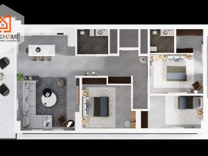 آپارتمان3 خوابه با امکانات فوق العاده در منطقه لانگ بیچ اسکله
