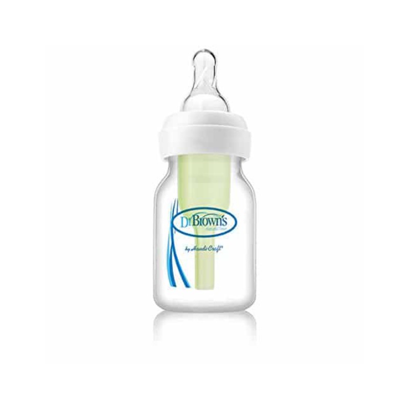 شیشه شیر طلقی 0+ ماه دکتر براون Dr Browns ظرفیت 60 میلی لیتر
