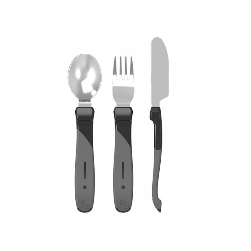 ست قاشق ، کارد و چنگال استیل +12 ماه تویست شیک Twistshake بسته سه عددی