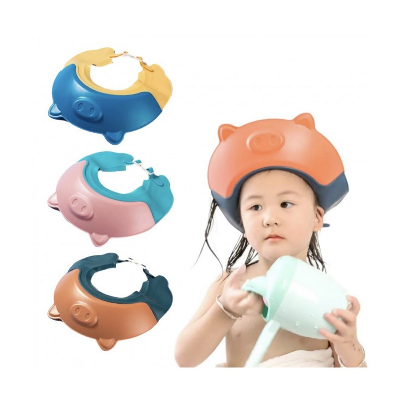 کلاه حمام نوزاد سیلیکونی طرح خوک