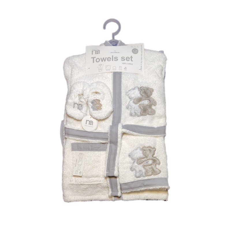 ست حوله نوزاد 5 تکه مادرکر Mothercare طرح خرس