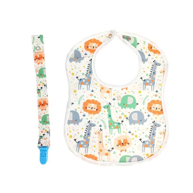 ست پیشبند و بند پستانک نوزاد دولانو Dolano