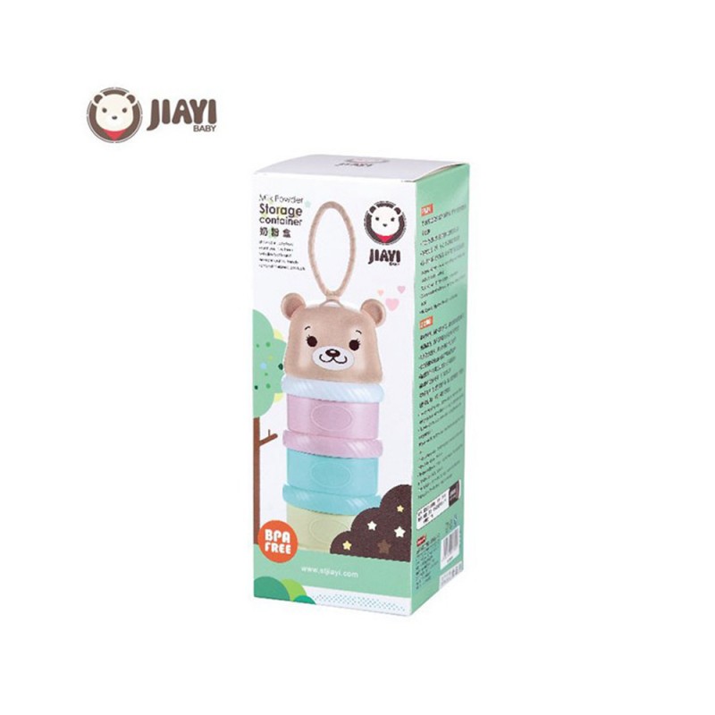 ظرف شیر خشک و خوراکی نوزاد  Jiayi baby طرح خرس