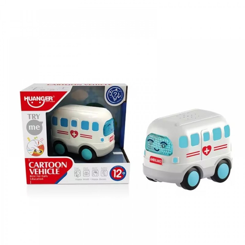 اسباب بازی ماشین  موزیکال هانگر Huanger طرح آمبولانس