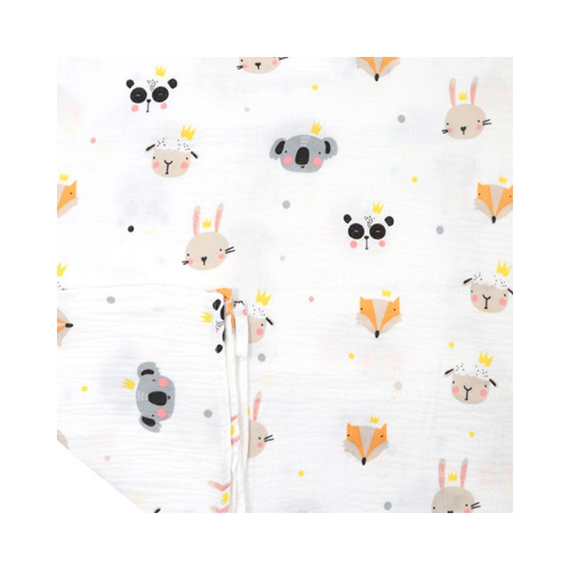 خشک کن دورپیچ موسلین بیبی فورلایف Baby4life طرح دخترانه