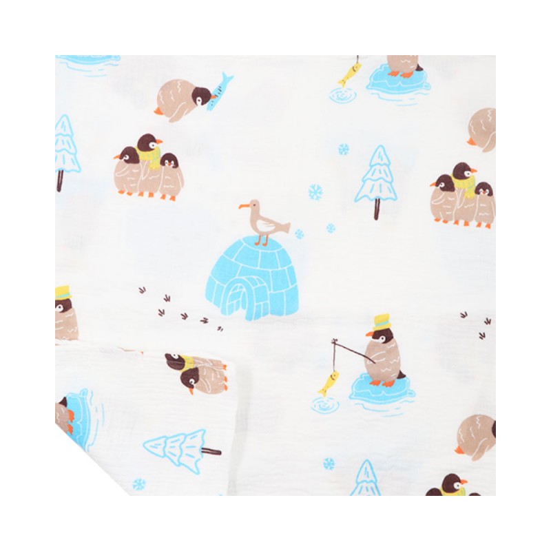 خشک کن دورپیچ موسلین بیبی فورلایف Baby4life طرح پسرانه