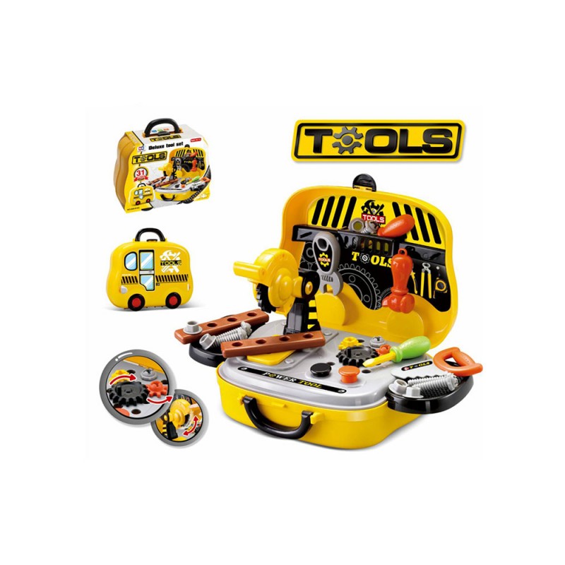 ست  اسباب بازی جعبه ابزار چرخدار
