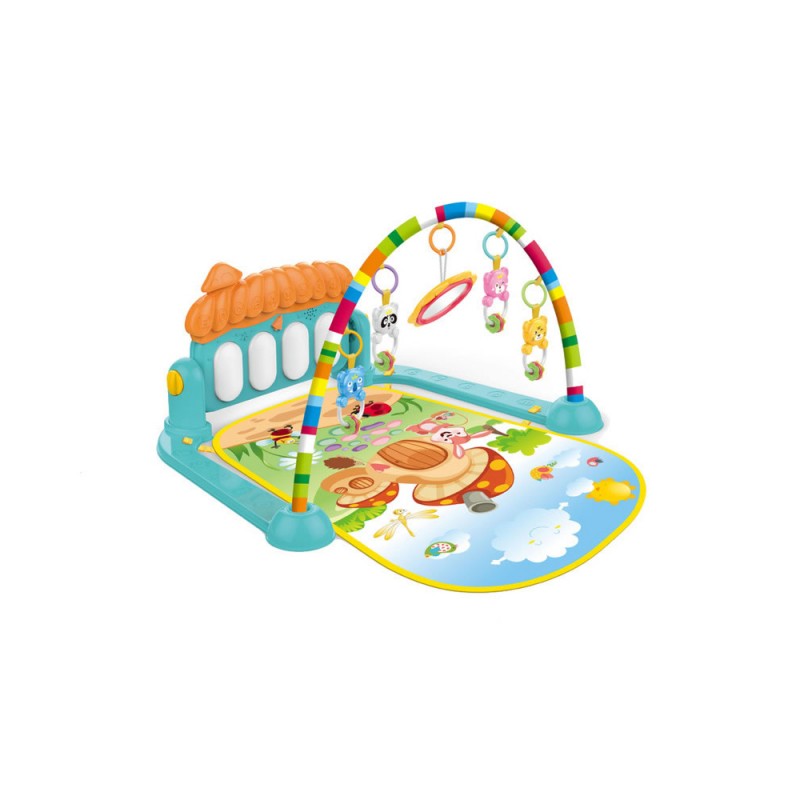 تشک بازی پیانویی نوزاد  هانگر Huanger  طرح خانه قارچی