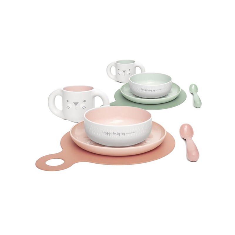 ست غذاخوری پنج تکه سواوینکس Suavinex طرح گربه