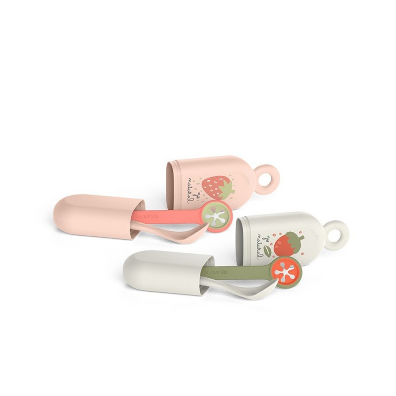 ست قاشق محفظه دار و گیره پیشبند سواوینکس Suavinex